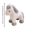 Standing Pony Plush Toys Long Mane Cartoon Horse Stuffed Toy Foal Plush Doll  Easter Gifts