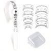8-Piece Heart-Shaped TPU Ring Adjuster Set - Breathable, Transparent Inner Pads for Resizing
