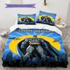 Name Custom Bat Hero Pattern Bedding Set Quilt Cover Pillowcase Home Decor Gift (1 * duvet cover + 2 * pillowcase, without core)