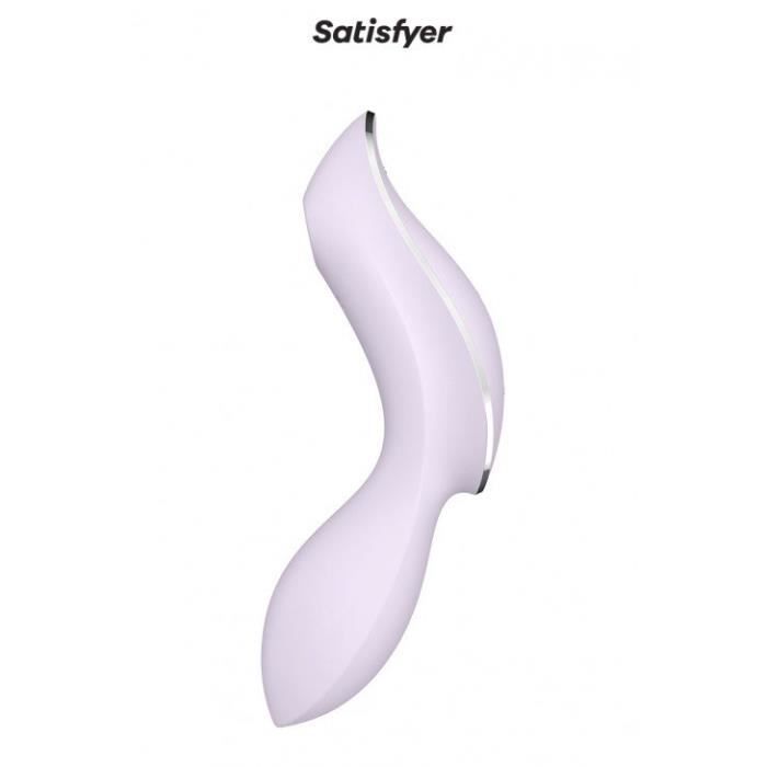 Stimulateur double - Satisfyer - Curvy Trinity 2 - Violet - Stimulation clitoridienne - Point G