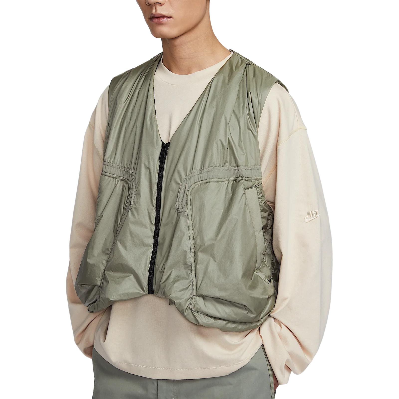 

Мужской жилет Nike Tech с винтажным логотипом для рыбалки, тканый, свободного кроя, теплый, светло-армейско-зеленый/черный HM4263-320 M
