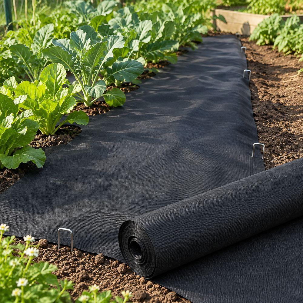 PP Woven Material Garden Mulch Fabric Landscape Fabric Ground Cover Mat Vegetable Planting