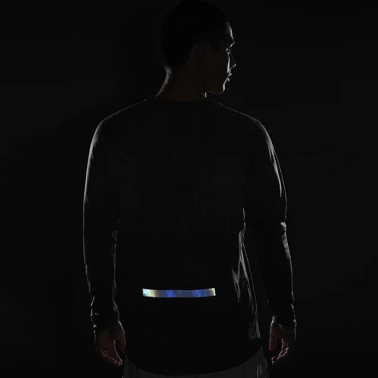 Nike Gemustertes Langarm-T-Shirt mit Rundhalsausschnitt für Herren Oberteile Olivgrün FB8539-222