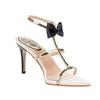 [New] French Sweet Bow Sandals Women's Sexy Pointed Open-toed T-word with Temperament Stiletto High Heels