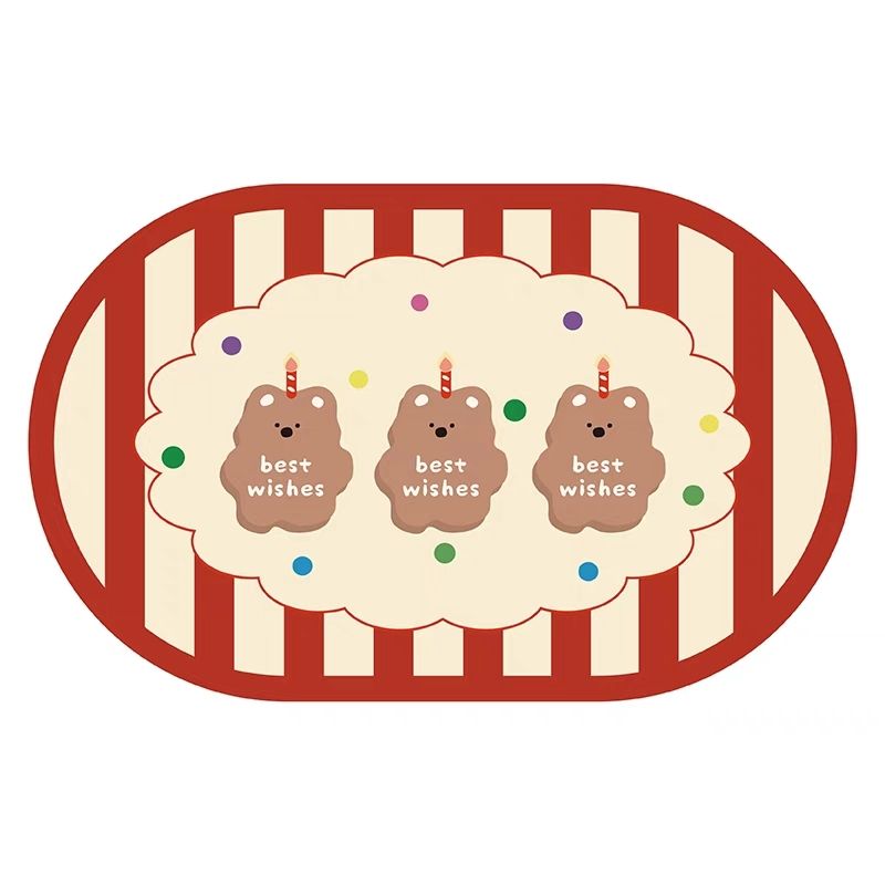 

Американский ретро медведь коврик для ванной комнаты мягкий диатомовый грязь впитывающий туалет туалет дверь туалета нескользящая подкладка для ног 40X60cm 15.7X23.6in