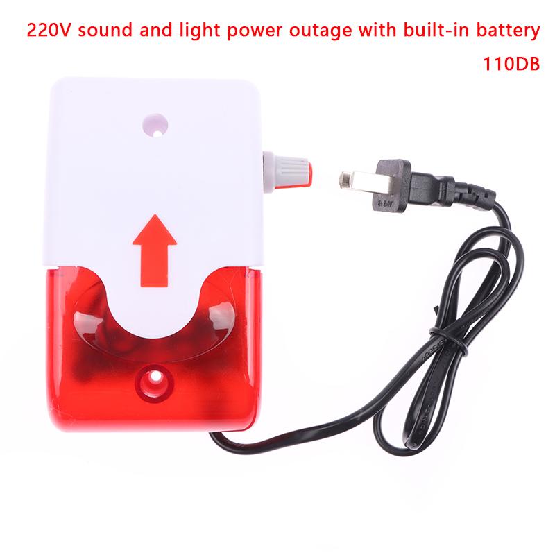 White Led Power Cut Failure Outage Alarm Warning Siren Indicator Automatic 220V 380V Power Failure Alarm