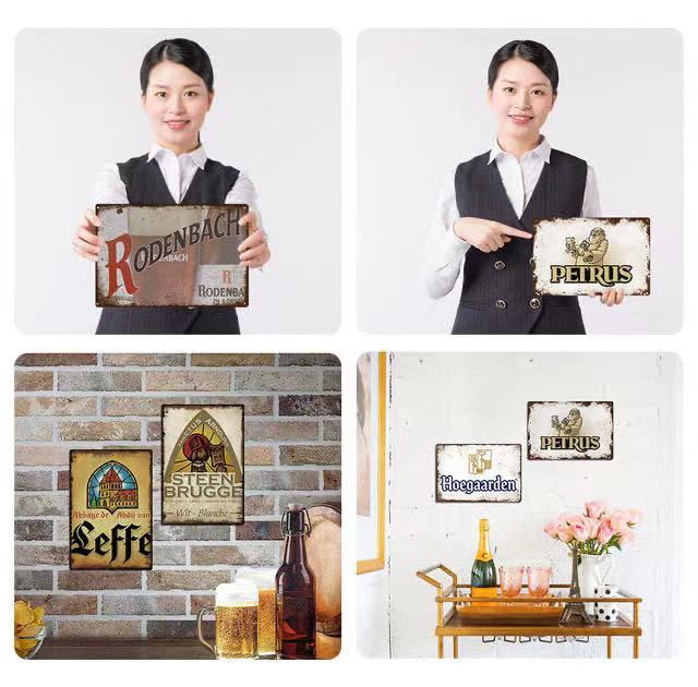 Retro Vintage Shabby Chic Style French Advert Tin Sign Metal Sign Metal Poster Metal Decor Metal Painting Wall Sticker