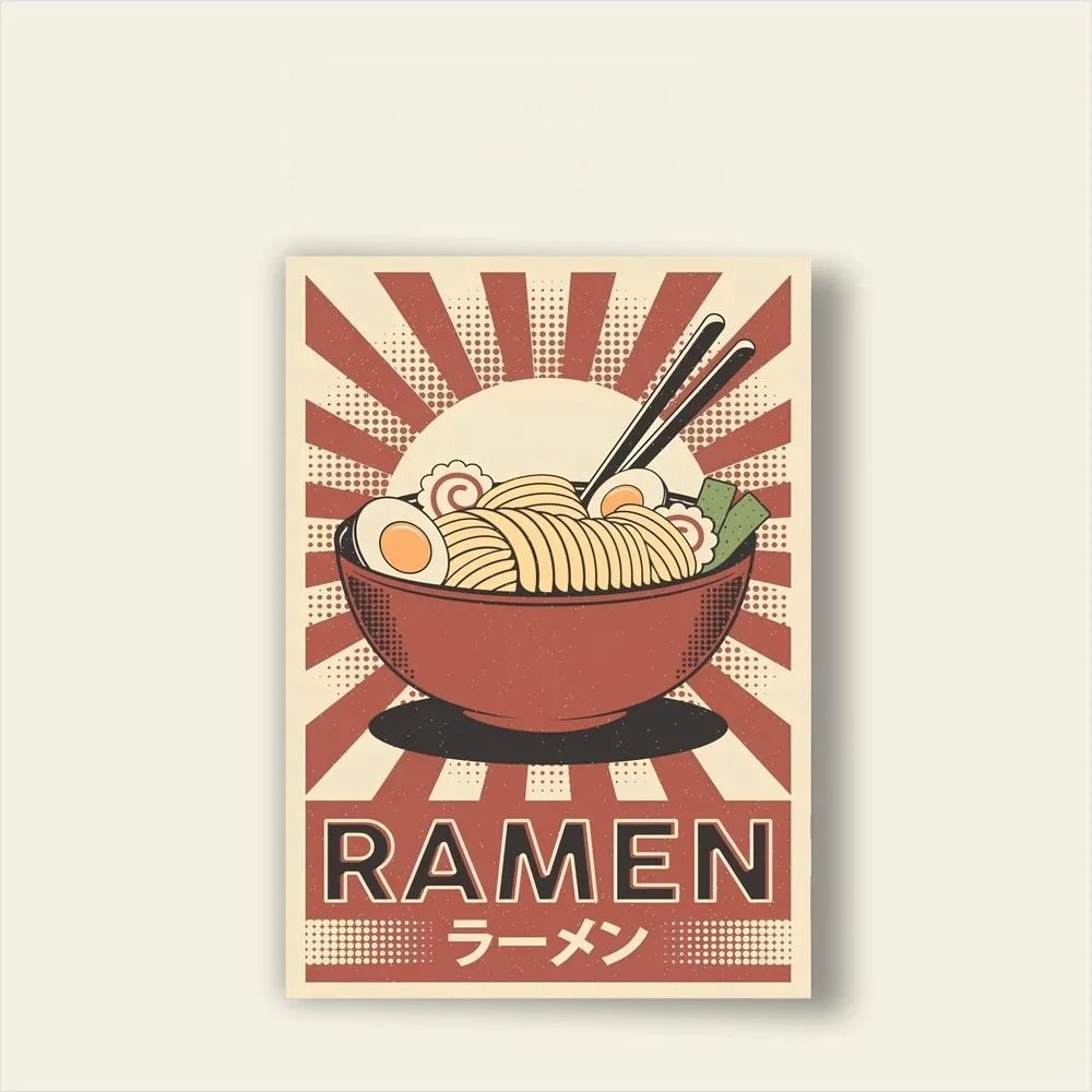 Blechschild Wandkunst Ramen Poster Metall Deko Retro Küche