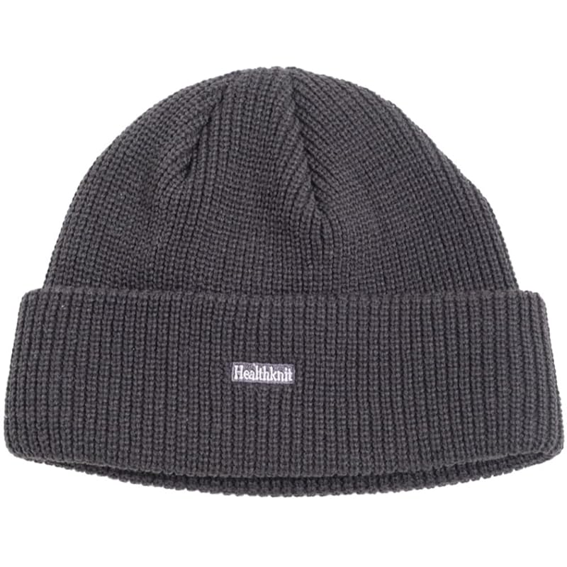 

(Healthknit) Healthknit мужская унисекс вязаная шапка с логотипом и часами 291-4159[-] (БЕСПЛАТНО, 89(CHA/древесный уголь))