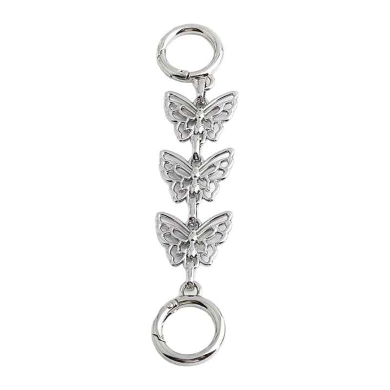 Catena Estensore con Chiusura a Moschettone in Lega Regolabile a Forma di Farfalla per Collana Braccialetto Personalizzabile Lunghezza Accessorio Gioiello