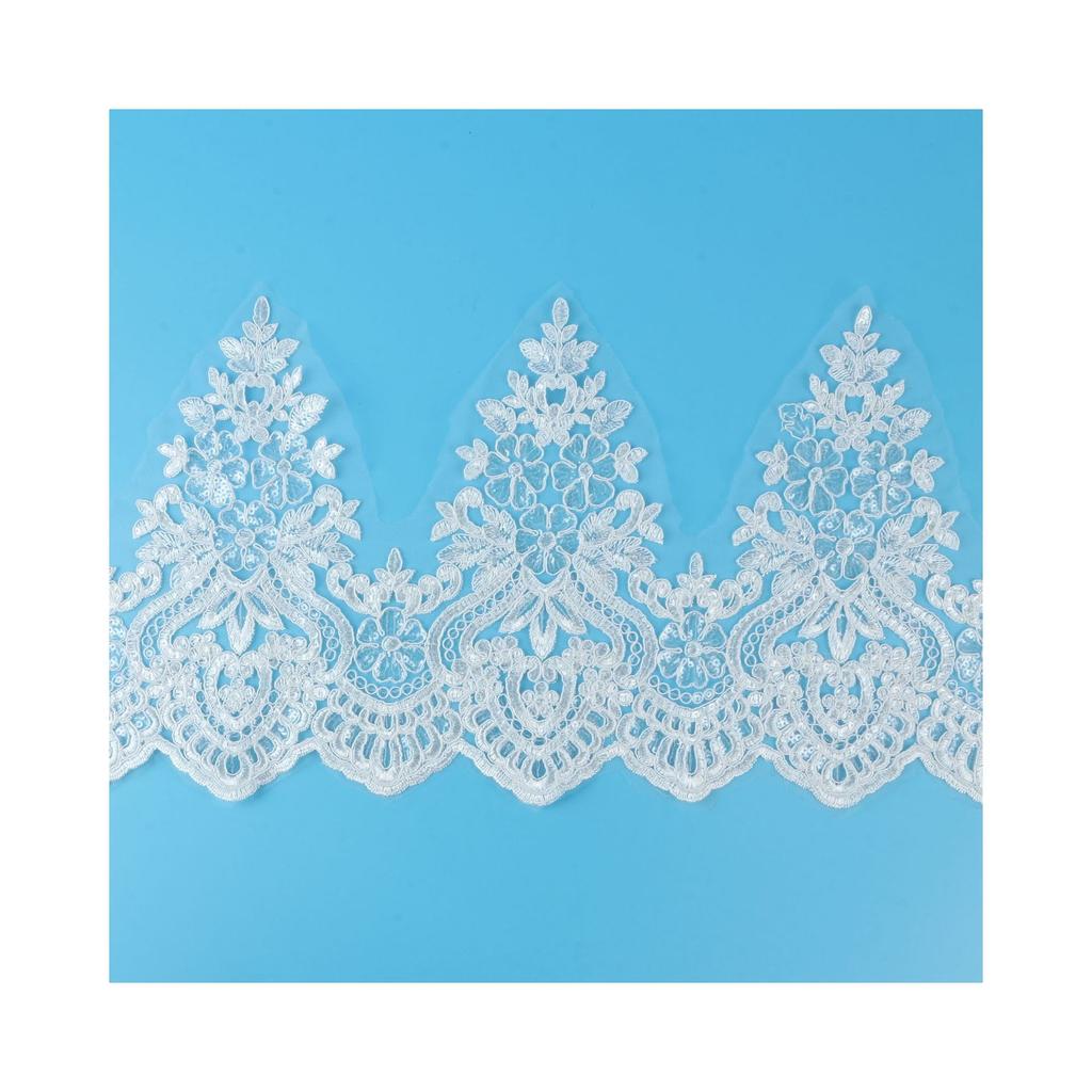 Spitze Spitze Auto Knochen Kleidung Heimtextil Zubehör Handgefertigt DIY Materialien Hochzeitskleid Dekoration Spitzenzubehör 28Cm