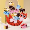 Children's Animal Balance Stacking Music Desktop Interactive Game Building Block Stacking Balance Boat Early Education Puzzle Wooden Toy