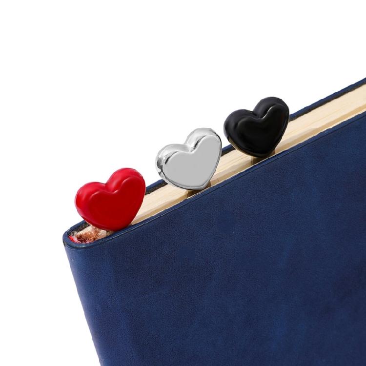 Stainless Steel Heart Shaped Bookmarks Safe for Children Students Teachers Reading Accessories Gift for Book Lovers