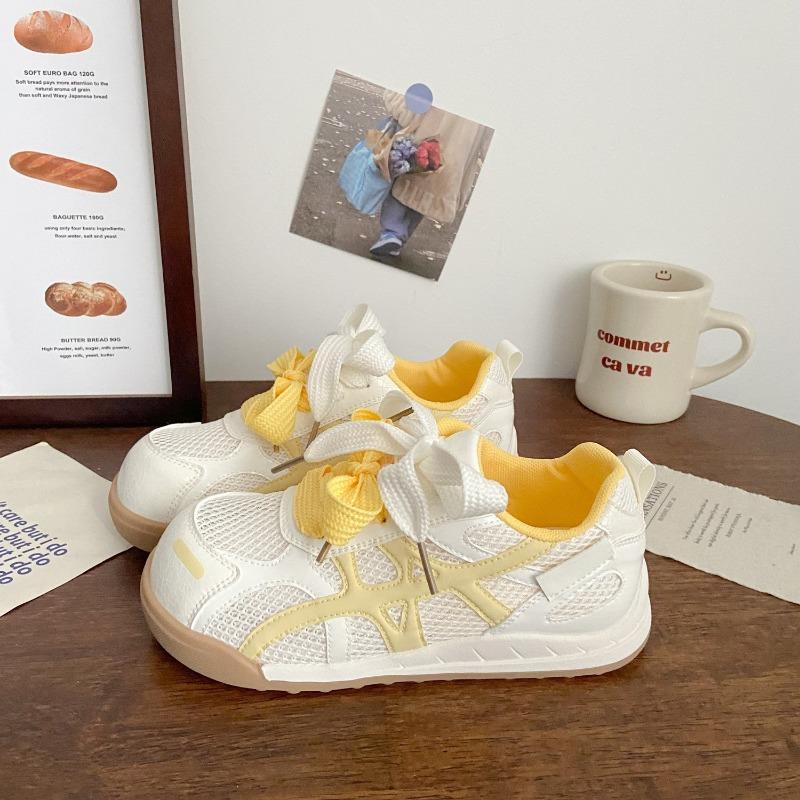 Ugly cute net little white shoes women's summer new niche design thin sports board shoes