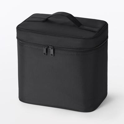 MUJI Recycled Nylon Makeup Box M Black 24x16.5x23cm 76811923