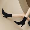 Fashion NEW Autumn Women Ankle Boots Sheep Suede Shoes Pointed Toe High Heel Shoes Women Concise Thin Heel Boots for Woman Botines Mujer