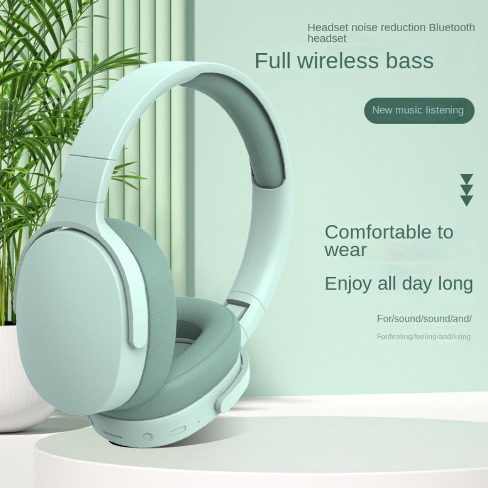 Noise Reduction Bluetooth Headsets ABS Stereo Headphone Head-mounted Bluetooth Headset  Cell Phone