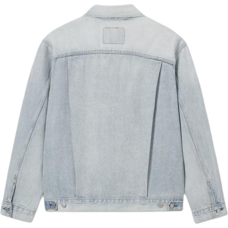 Levis Simple Comfortable Versatile Casual Loose Long Sleeve Denim Jacket Men Jackets Light-Blue A7632-0011