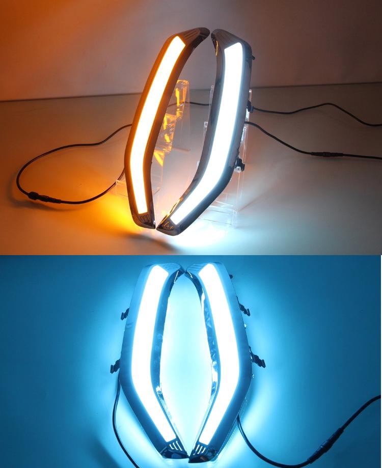 Front Bumper LED Daytime Running Lights for 2013-2018 Subaru Forester