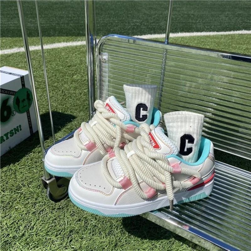 Woman Tennis Sneakers Outdoor Comfortable Platform Thick Soled Shoes Casual Sport Basic Women Vulcanize Shoes 2024 New
