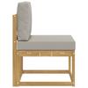 Outdoor Sofa Set In White and Light Grey 59 X 63 X 73 Cm