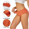 New Plus Size European & American Style Mid-Low Waist Cotton Women's Briefs