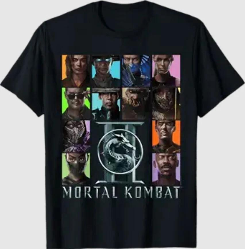 Футболка с квадратами персонажей Mortal Kombat 2 M