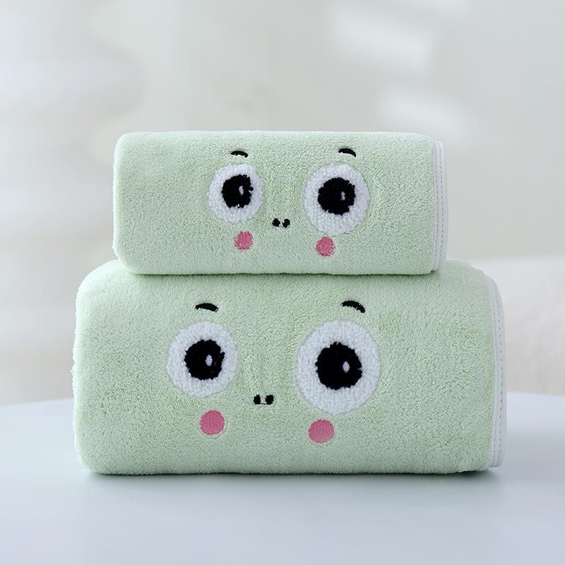 Coral Velvet Towel Bath Towel Set High Density Thick Absorbent Face Towel Towel
