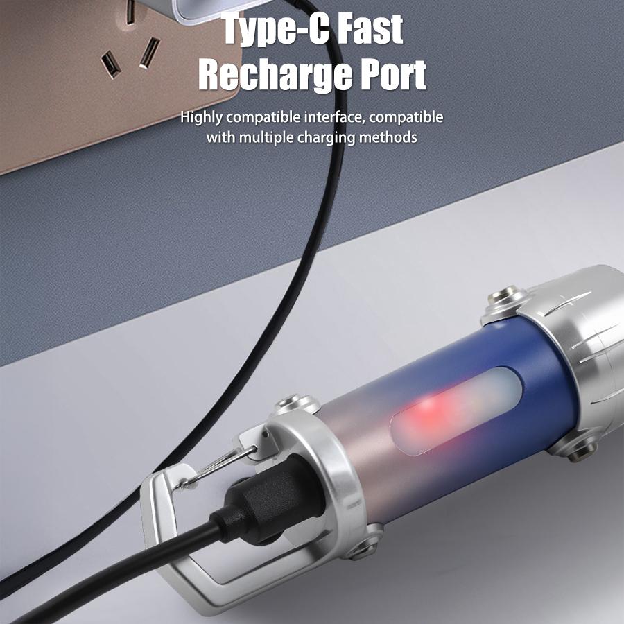 Mini LED Keychain Flashlight Multifunctional COB Work Light Keyring Practical Inspection Light Key Chain For Outdoor Activities