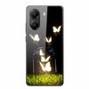 Glass Case for Poco X7 pro Luxury Phone Back Capa Lovely Case for PocoX7pro X 7 pro Hard Tempered Shield Animals Cartoon Cover