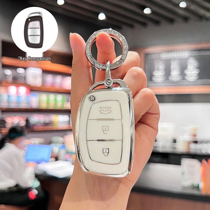 Modern Ix35, Elantra, Santa Fe, and Sonata Key Cover with Buckle