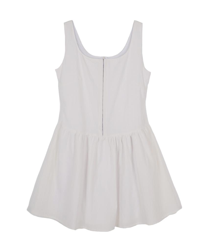HIGH SCHOOL DISCO Hook Flare Sleeveless Dress White
