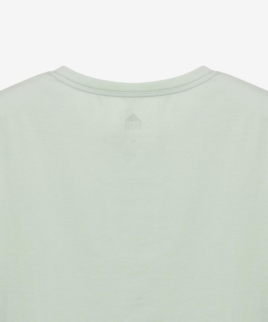 BASIC HOUSE Women'S Premium 40-Count Round Neck Short Sleeve T-Shirt Mint Lats0211