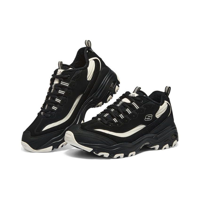 Skechers DLites Scarpe da Corsa Leggere e di Supporto Uomo sneaker Nero Bianco 894269-BKW