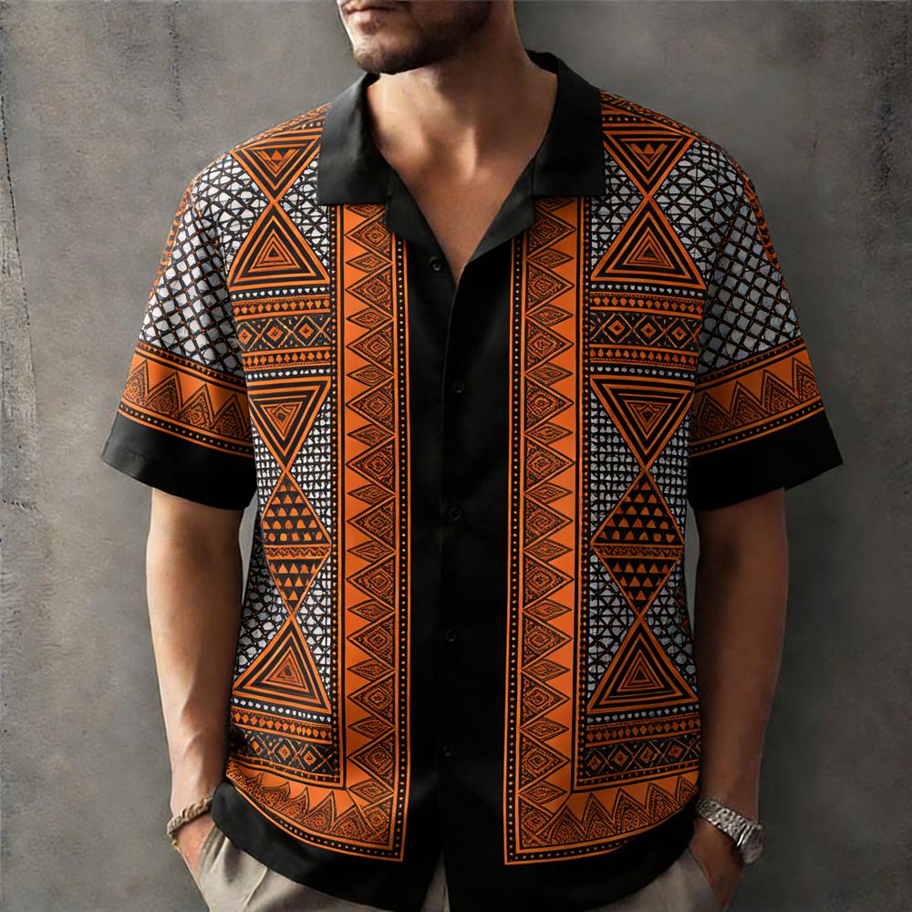 Summer Casual Holiday Beach Shirt 3D Fun Pattern T-shirt Retro Short Sleeve Street Vacation Outdoor Men's and Women's Shirt