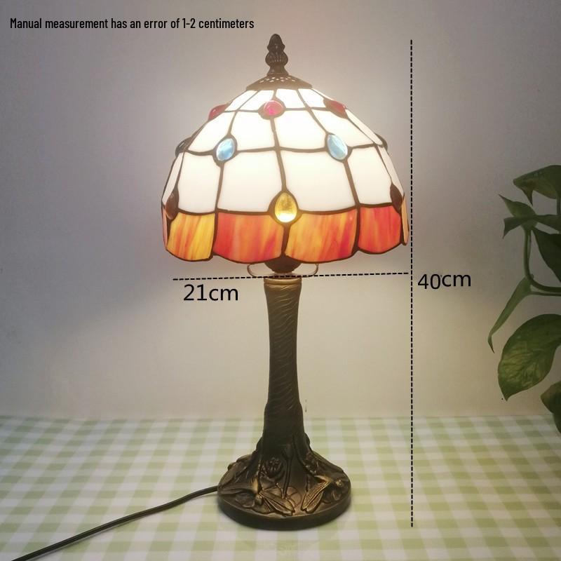 Tiffany Style Desk Lamp for Bedroom, Living Room, or Children's Room Night Light