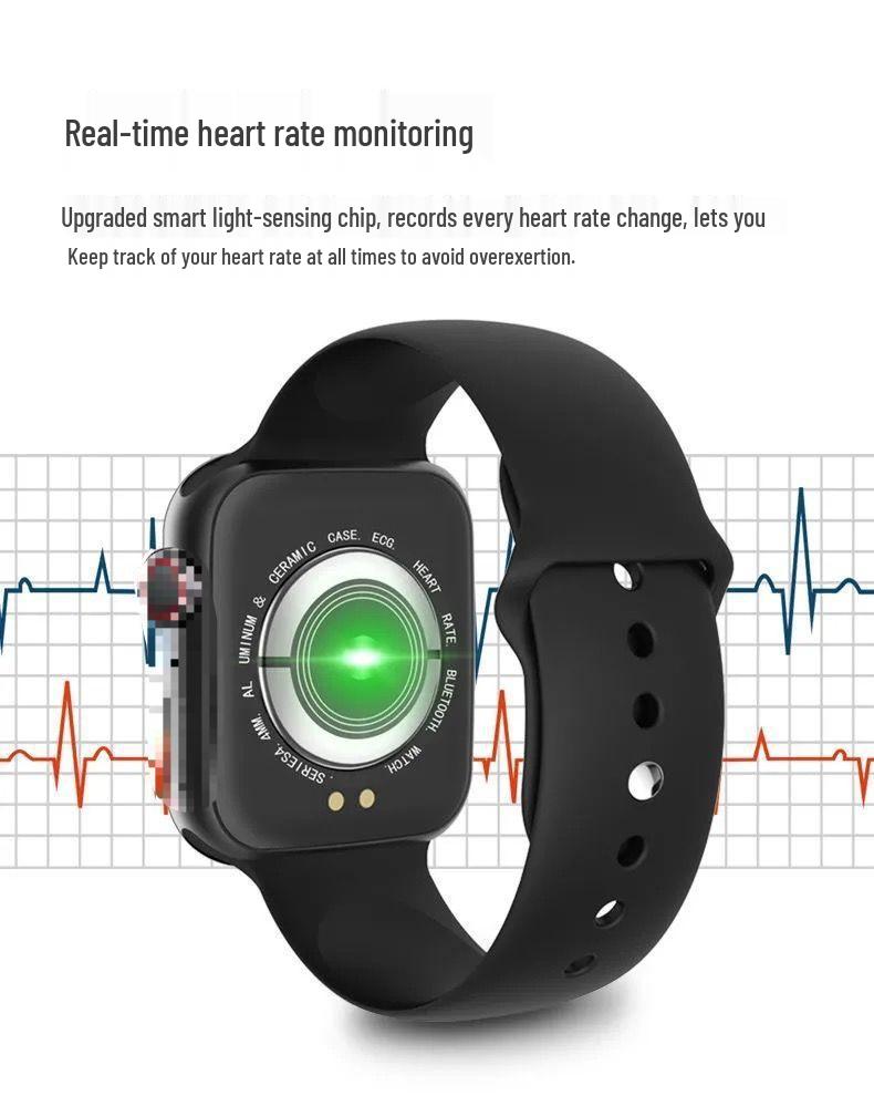 Smartwatch S10: Bluetooth Call, SMS Reminder, Pedometer, Alarm, Heart Rate & Blood Pressure Monitor