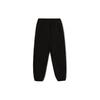 Li Ning Sports Fashion Series Logo Print Thickened Knitted Cuffed Sweatpants Men Sweatpants Black AKLRA91-3