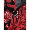 Mens Sequin Velvet Blazer Jacket Fashion Party Stage Performance Nightclub Suit Coat