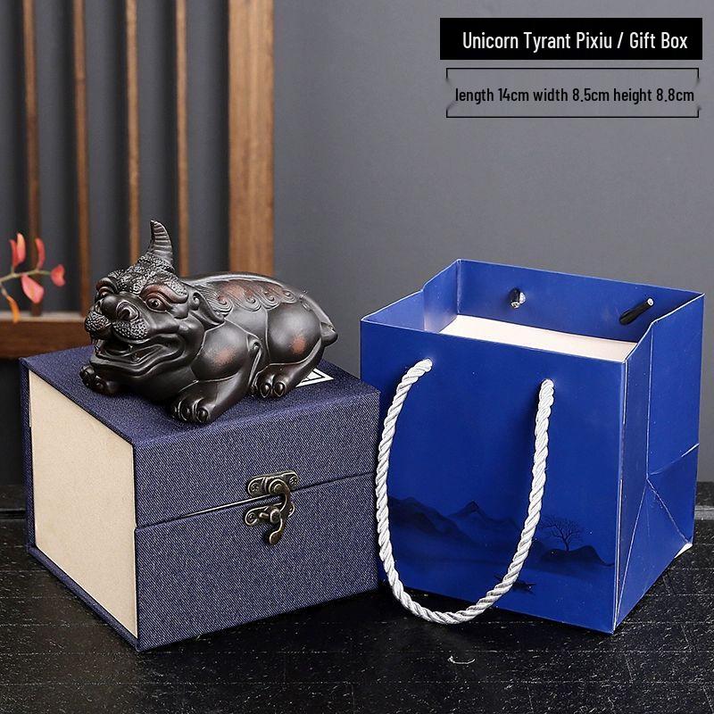 Handmade Ceramic Pixiu Tea Pet Pair