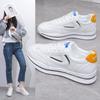Little White Shoes Spring and Autumn New Versatile Women's Sports Shoes Student Mesh Breathable Single Shoes Tide