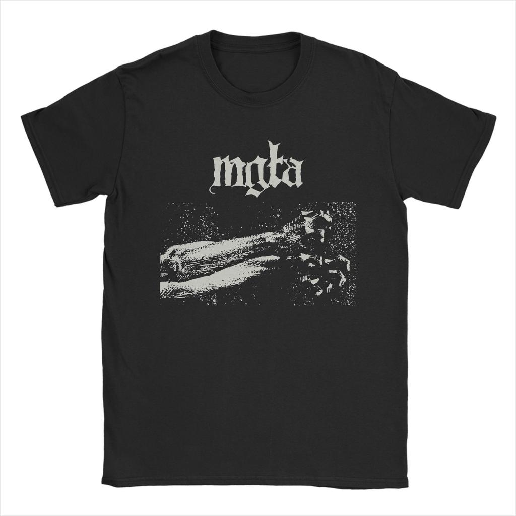 Mgla Balck Metal TShirts for Unisex Unisex Vintage Pure Cotton Tee Shirt Crewneck Short Sleeve T Shirt Summer Clothing