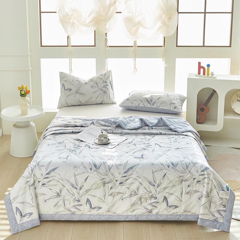 

ANNA AISHER Eco-Print 100% Cotton Summer Quilt