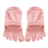 Women's Japanese Style Five-Toe Mid-Calf Socks: Solid Color, Sweat-Absorbent, Breathable, Versatile Business Cotton for Autumn and Winter.