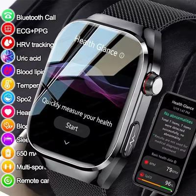 2025 New Women Smart Watch with BMI Measurement Menstrual Cycle ECG Heart Rate Blood Oxygen Sleep Fitness Tracker Smart Bracelet