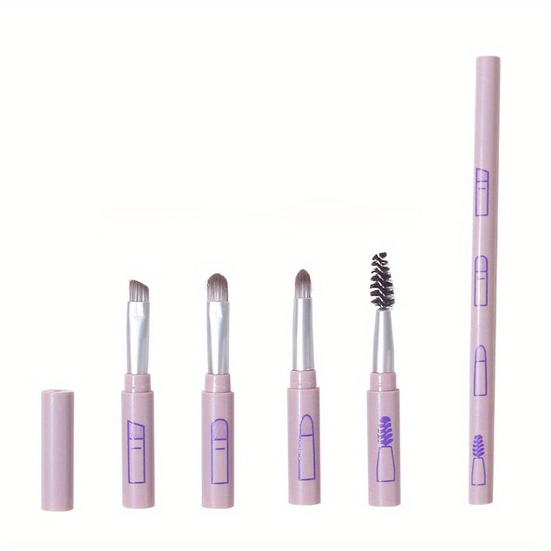 New Eye Shadow Brush 4 In 1 Single Makeup Brush 4 Sets of Eyebrow Brush Eyelash Brush Eye Shadow Brush Eyeliner Brush Lip Brush