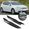 Pair Carbon Fiber Headlamp Eyebrow Sticker Decoration Trim