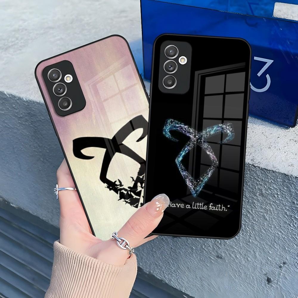 Shadow Hunter Rune Phone Case for Samsung Galaxy S24 S23 S22 S21 S20 A24 A34 A54 A53 Note20 M54 Fe Ultra Plus Glass