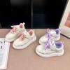 2026 Girls' Cartoon Canvas Shoes - Soft Sole Velcro, Princess Style, Color Block, Breathable, Kids Casual Sneakers