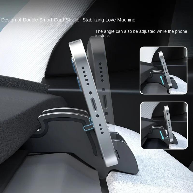 Silicone Dashboard Phone GPS Stand for Tesla Model Y/3/3+ ModelY Launch 2025 Air Conditioning Outlet Glasses Support Accessories